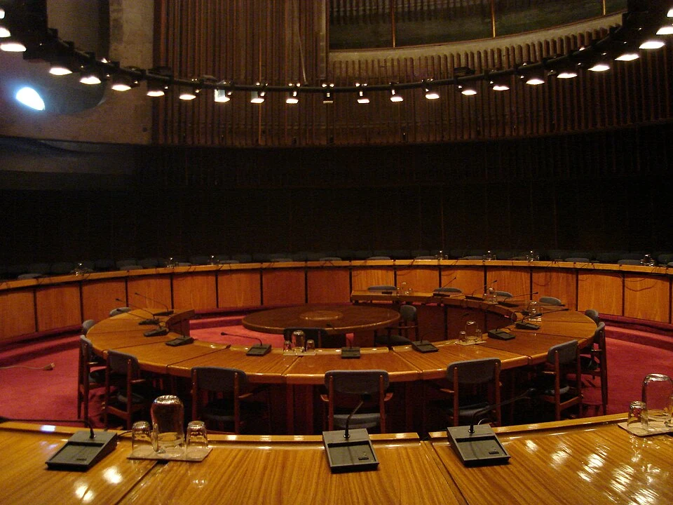 Archivo: sala de conferencias de la CEPAL en Santiago de Chile, incorporada a Commons en junio de 2007. Contexto del organismo autor del estudio sobre usos digitales; no muestra su presentación ni a participantes de la investigación.