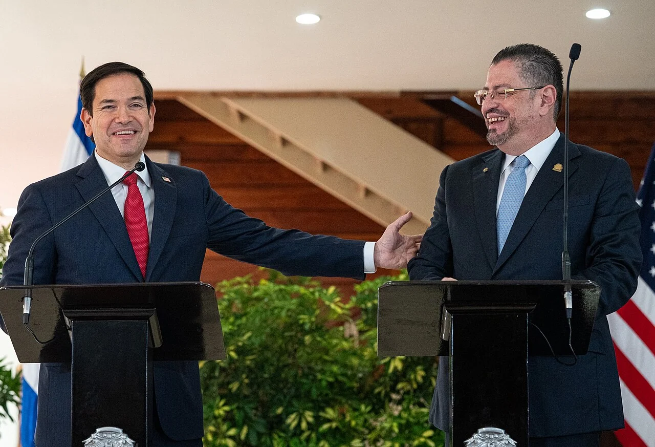 Archivo: conferencia de prensa de Marco Rubio y Rodrigo Chaves en San José, 4 de febrero de 2025.