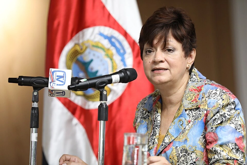 Archivo: Eugenia María Zamora, presidenta del TSE, el 13 de marzo de 2023. Contexto institucional; no muestra la resolución de enero de 2026 ni atribuye la decisión colegiada a una sola magistrada.