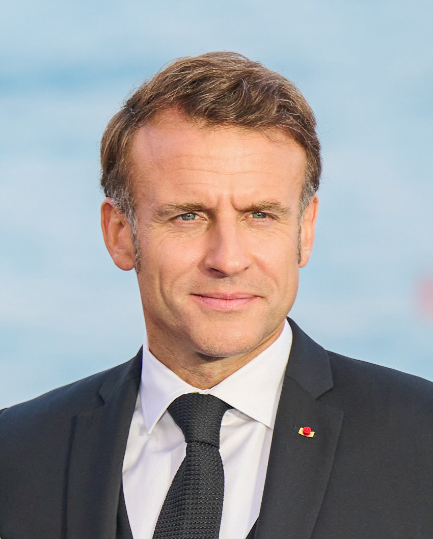 Archivo: Emmanuel Macron en Niza, el 8 de junio de 2025. Dati Bendo / Comisión Europea, CC BY 4.0. Recorte publicado en Wikimedia Commons; no muestra la alocución de octubre de 2026.