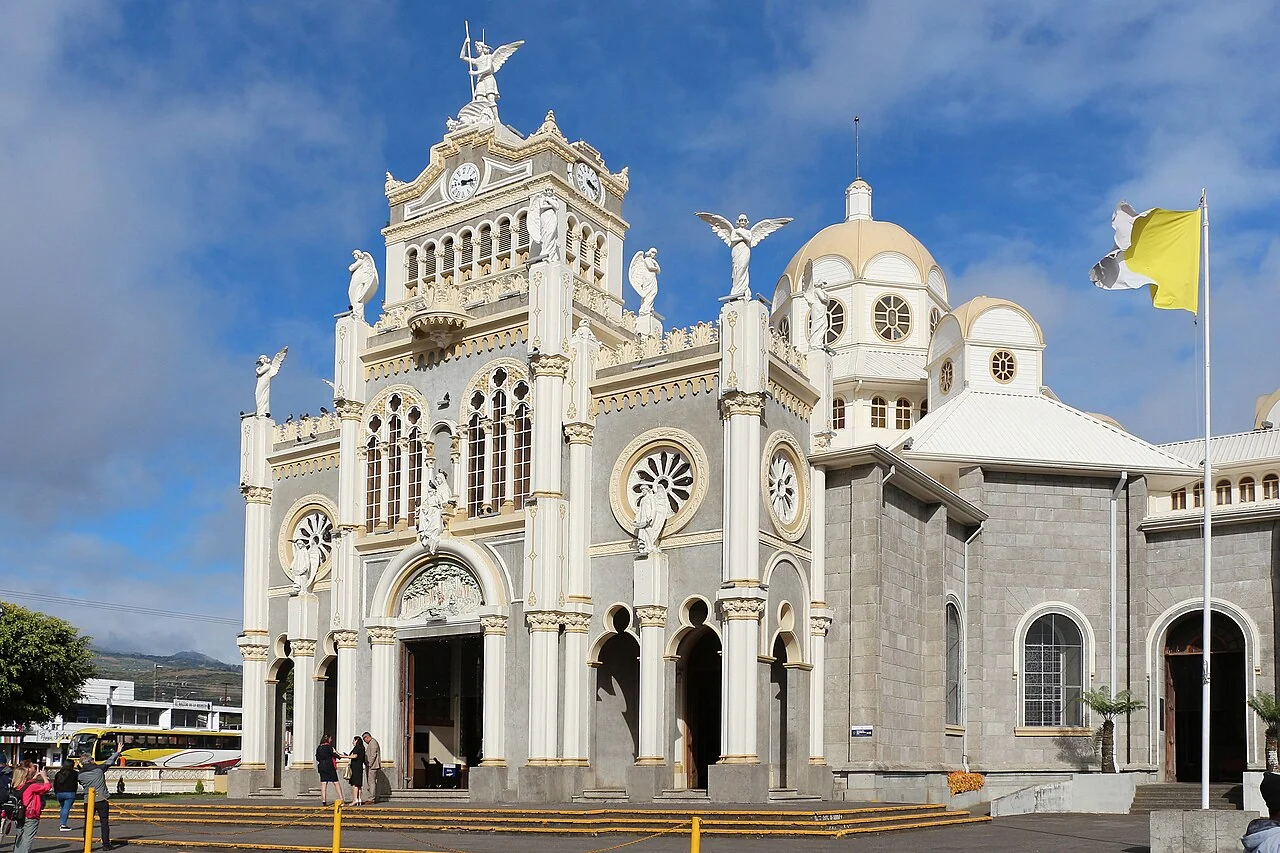 Imagen de contexto: Vista de la basílica de Nuestra Señora de los Ángeles, Cartago. Archivo, 2023-02-03. No corresponde al hecho actual.